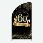 Aperturee Aperturee Gold 60Th Birthday Women Birthday Half Moon Arch Backdrop